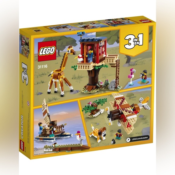 🎉 BRAND NEW 🎉 LEGO Creator 31116 - 3in1 Safari Wildlife Tree House Building Kit - Picture 3 of 7